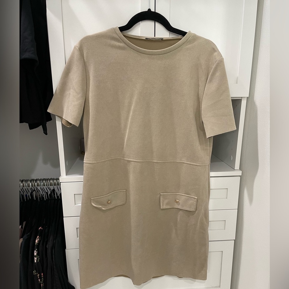 Zara mini dress with front pockets